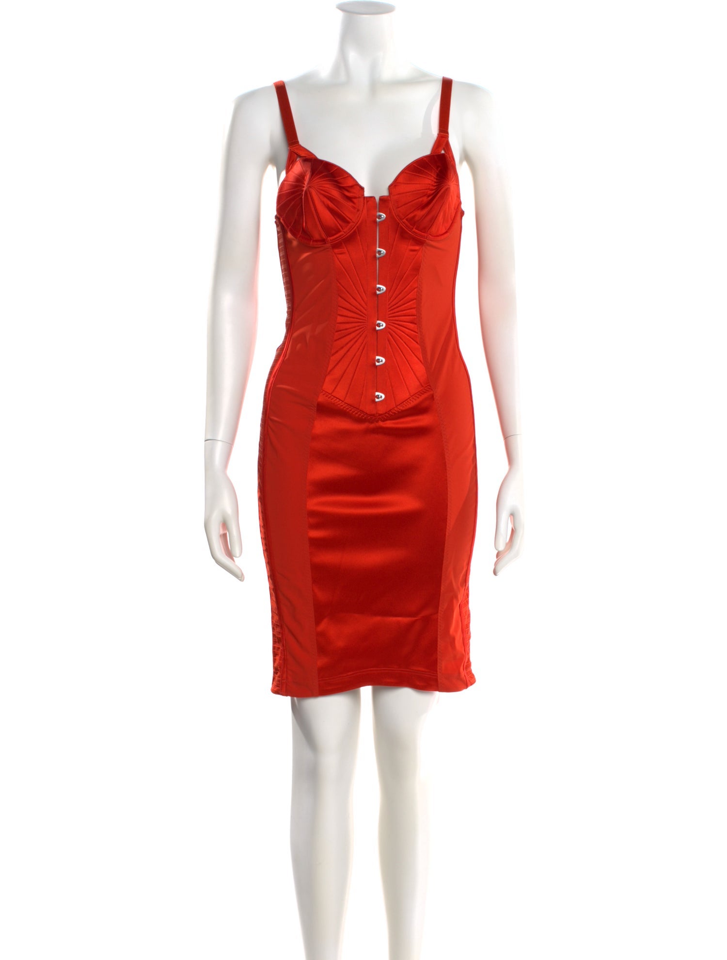 Jean Paul Gaultier x La Perla Square Neckline Mini Dress