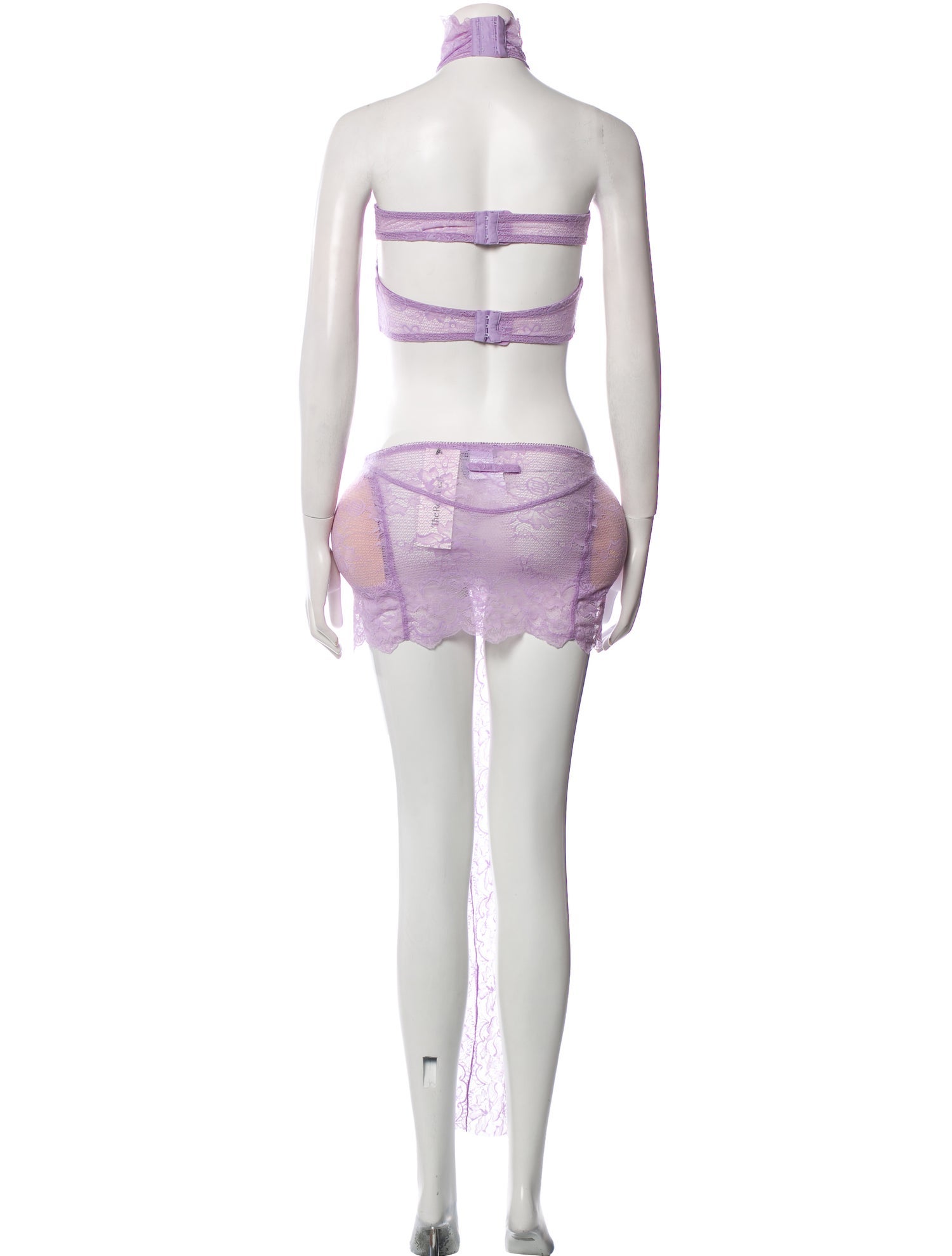 Jean Paul Gaultier x Shayne Oliver Lace Pattern Long Dress