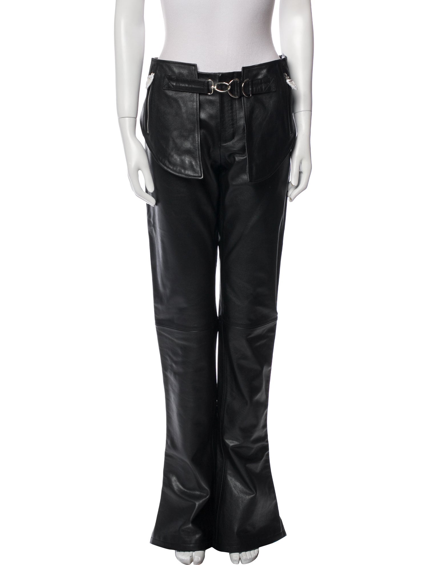 Jean Paul Gaultier x Shayne Oliver Leather Wide Leg Pants w/ Tags