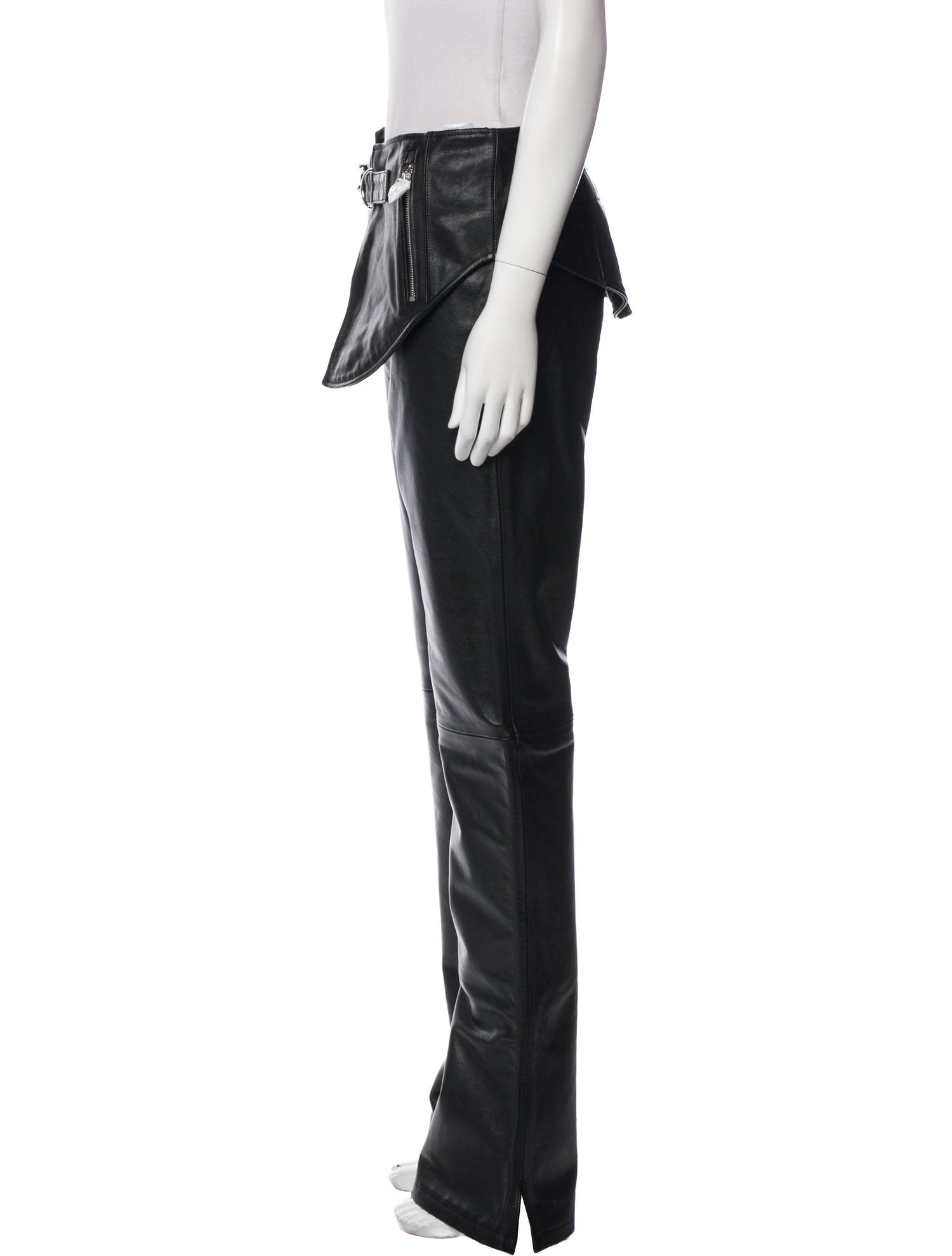 Jean Paul Gaultier x Shayne Oliver Leather Wide Leg Pants w/ Tags