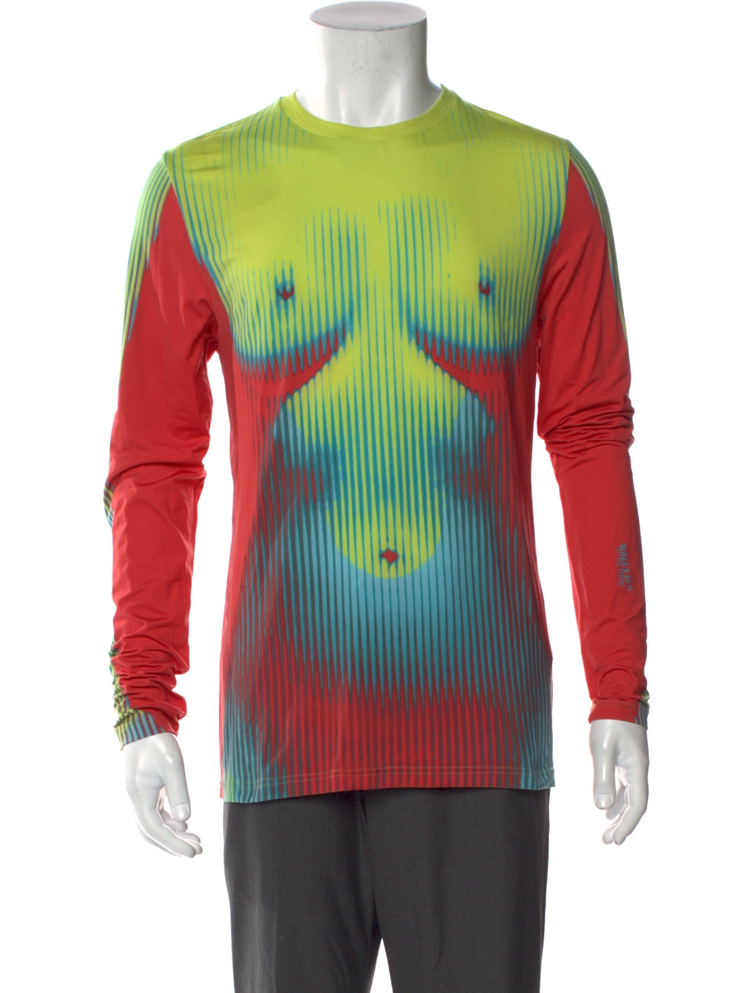 YプロジェクトXジャンポールゴルチエグラフィックプリントトッ Y/project X Jean Paul Gaultier Body Morph-print Layered Top