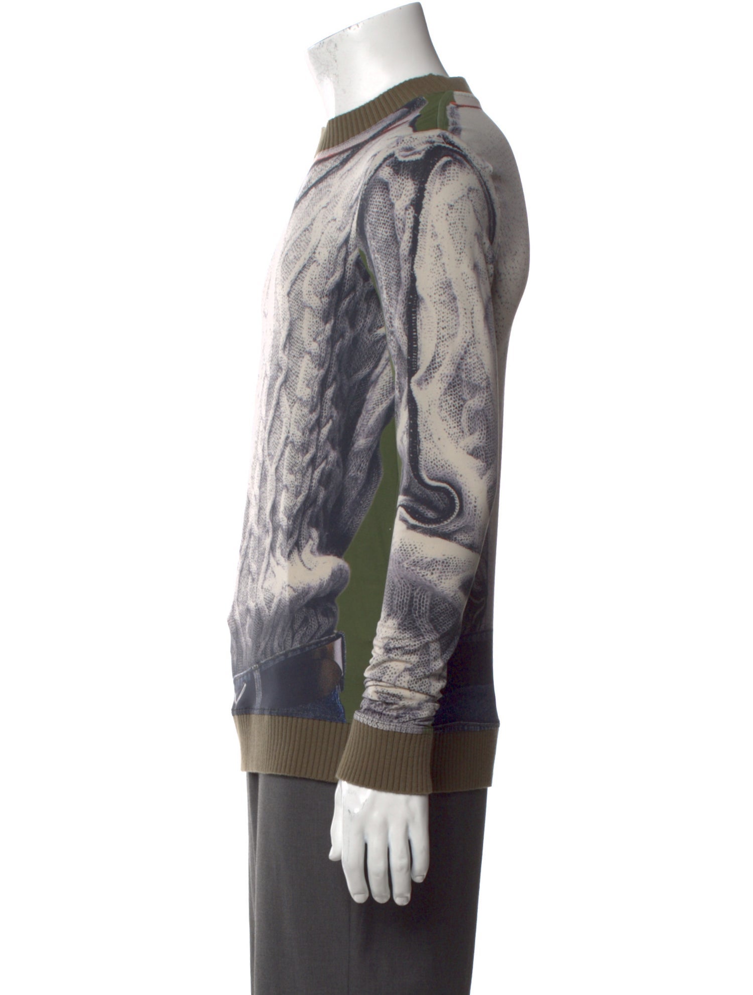 Jean Paul Gaultier x Y/Project Printed Crew Neck Henley