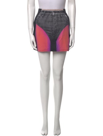 Jean Paul Gaultier x Y/Project Colorblock Pattern Mini Skirt