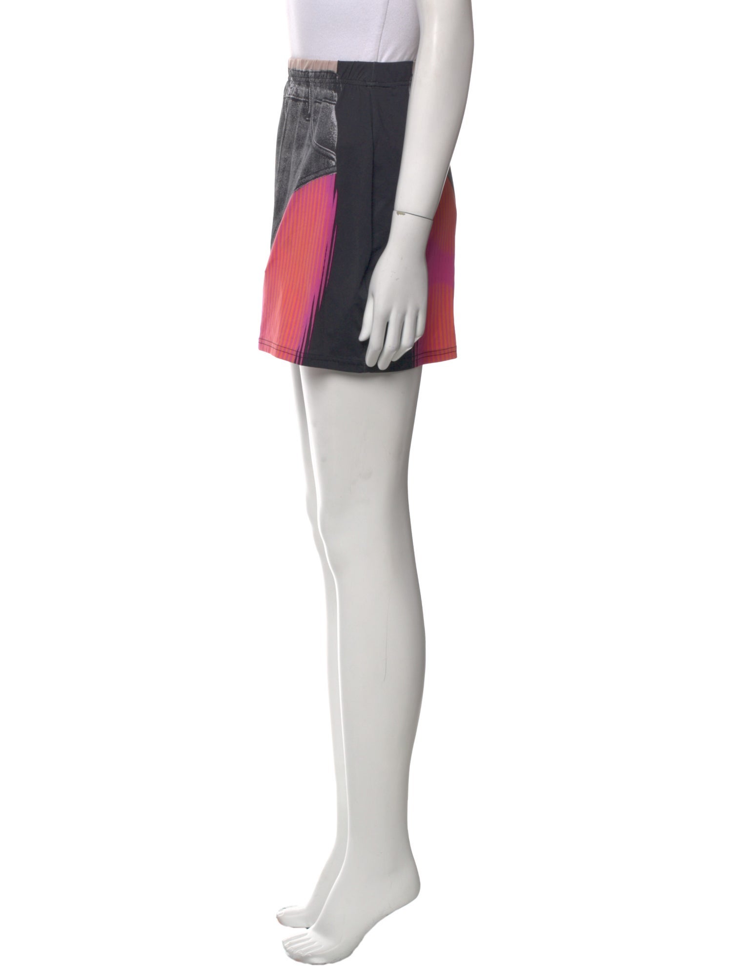 Jean Paul Gaultier x Y/Project Colorblock Pattern Mini Skirt