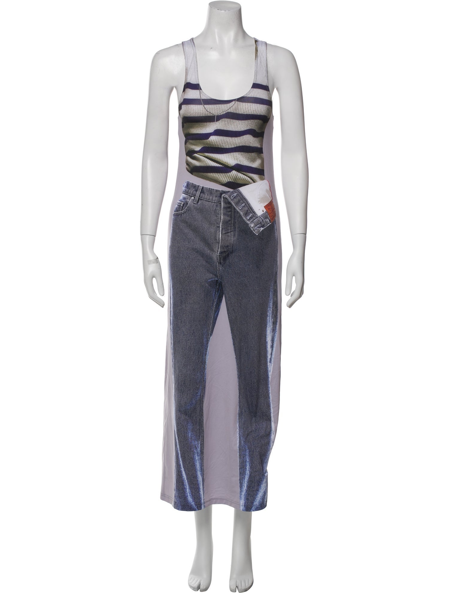 Jean Paul Gaultier x Y/Project Printed Long Dress