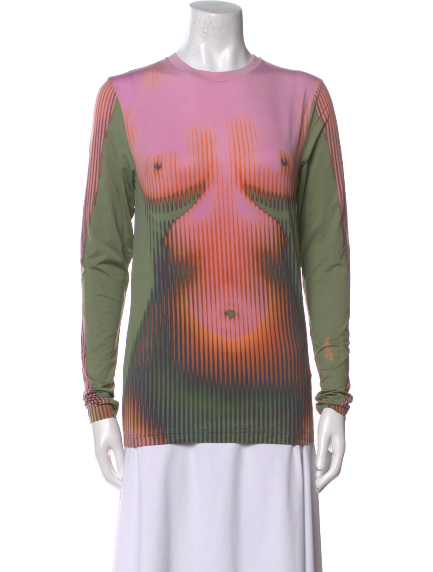 Jean Paul Gaultier x Y/Project Graphic Print Crew Neck Top w/ Tags