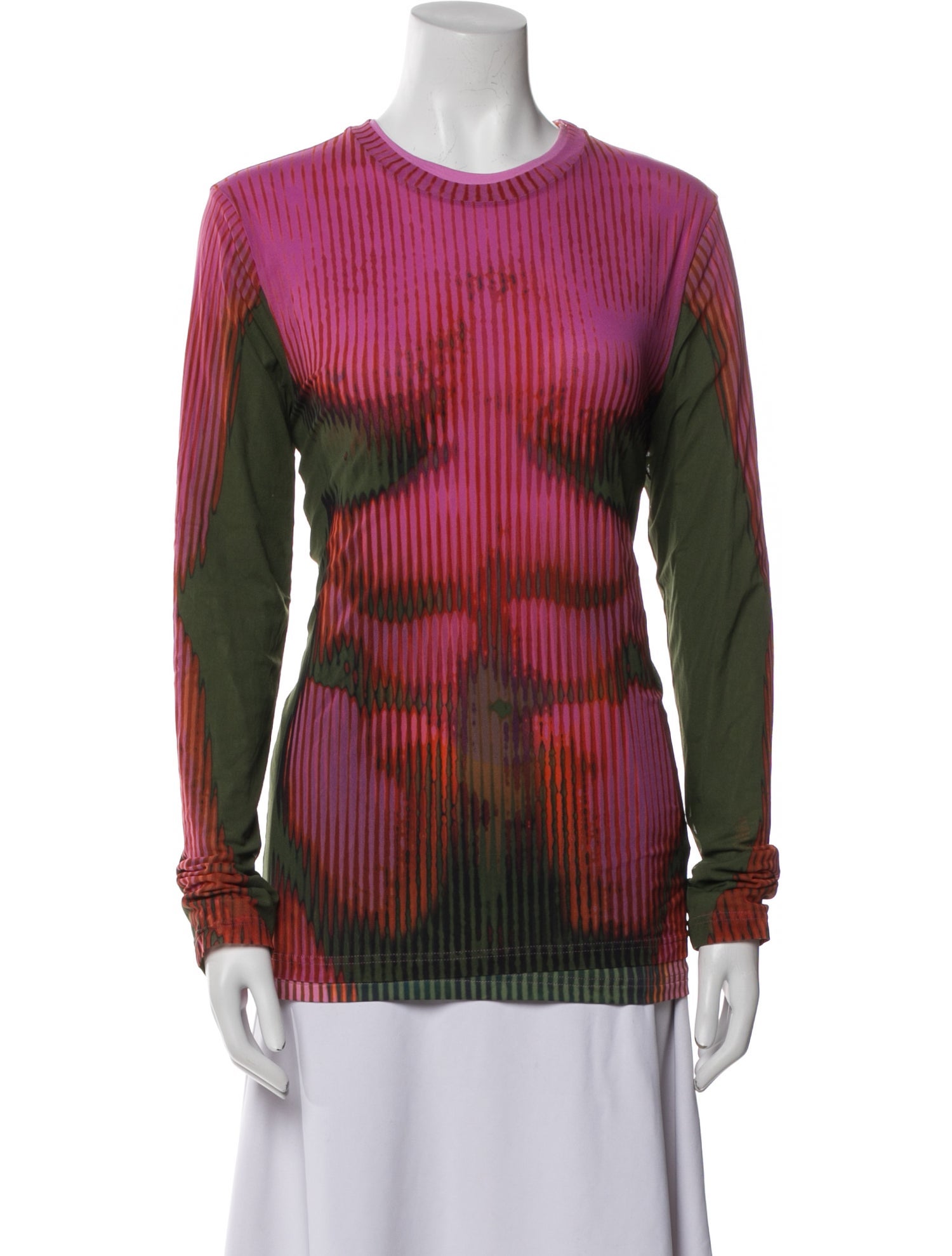 Jean Paul Gaultier x Y/Project Tie-Dye Print Crew Neck Top