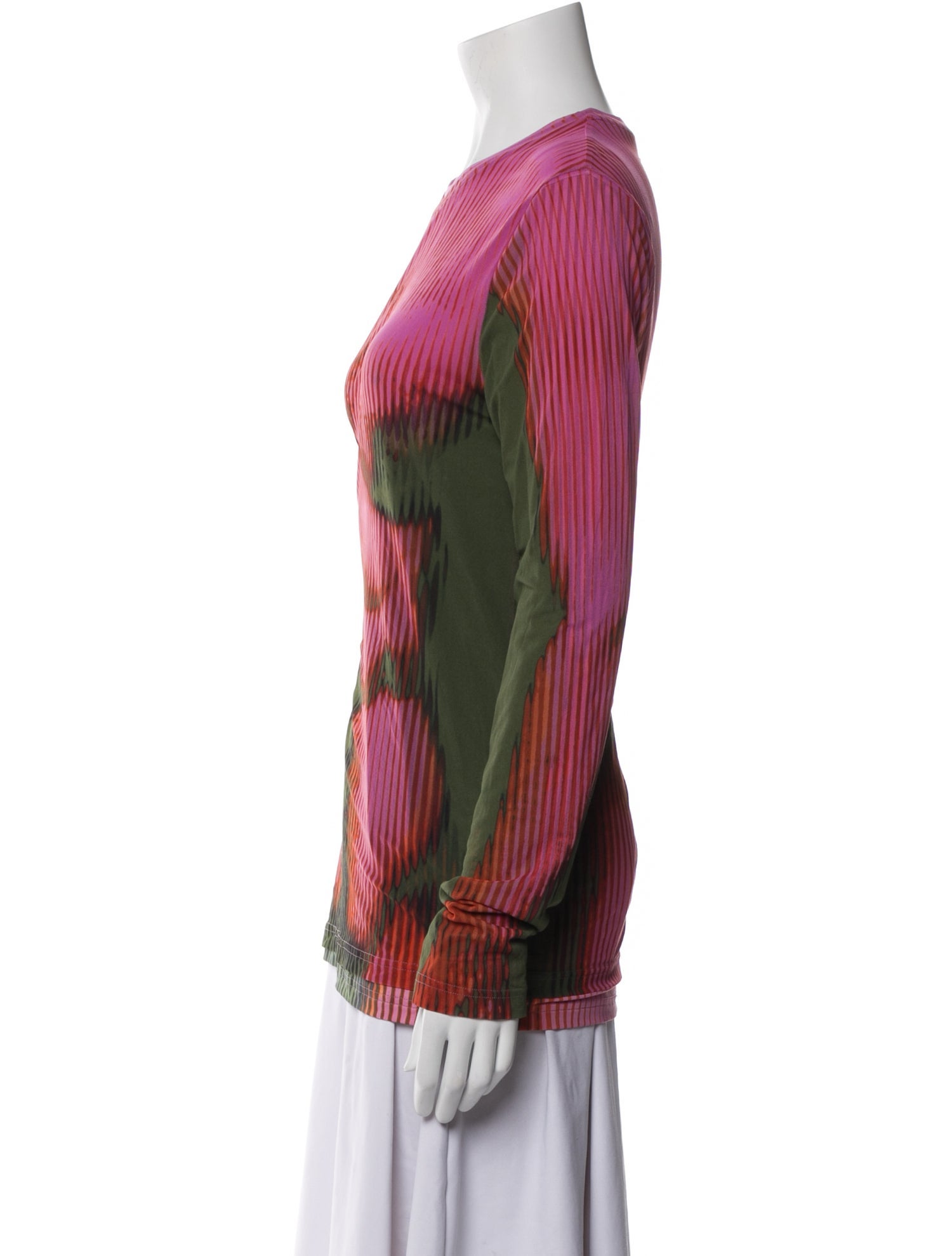 Jean Paul Gaultier x Y/Project Tie-Dye Print Crew Neck Top