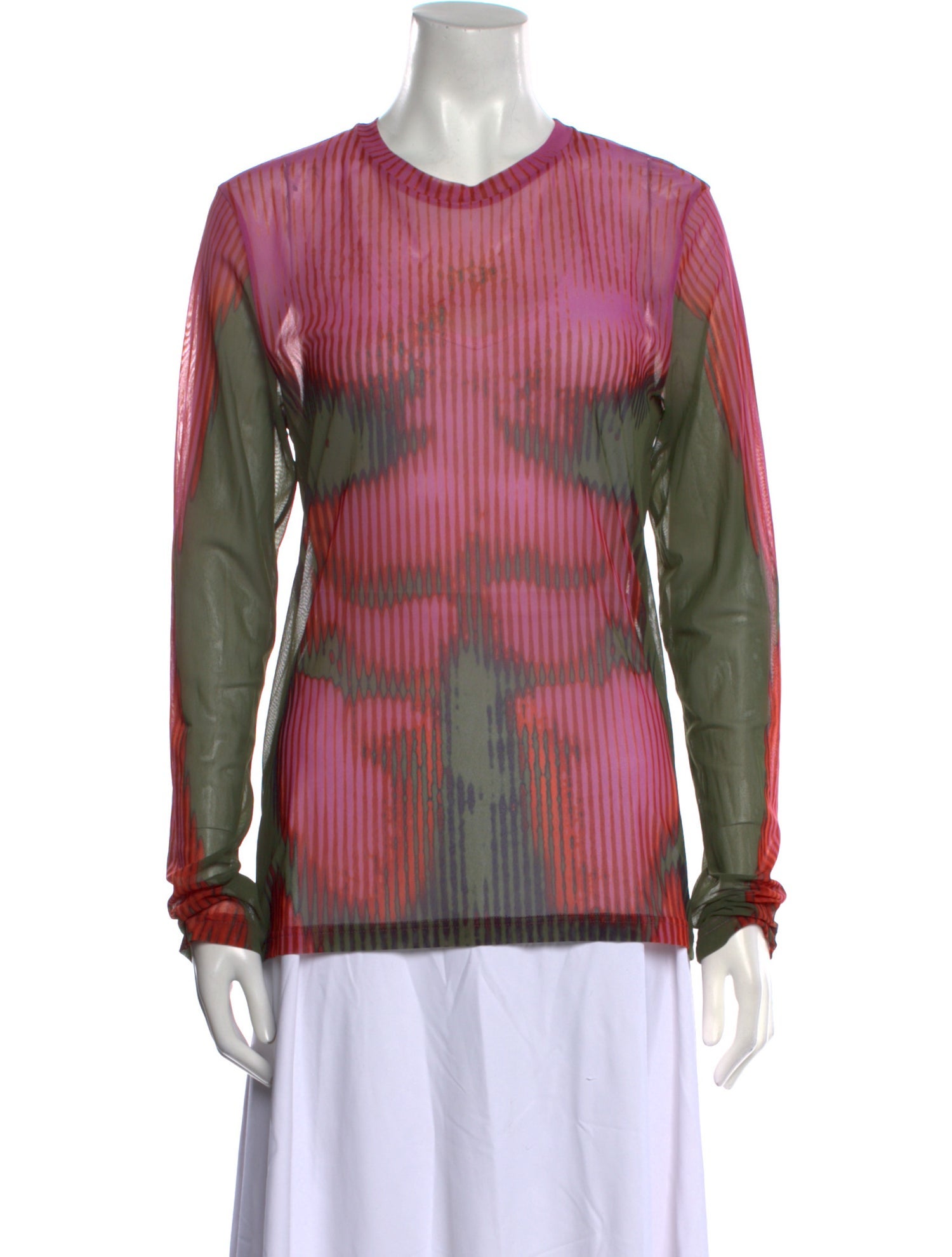Jean Paul Gaultier x Y/Project Printed Crew Neck Blouse
