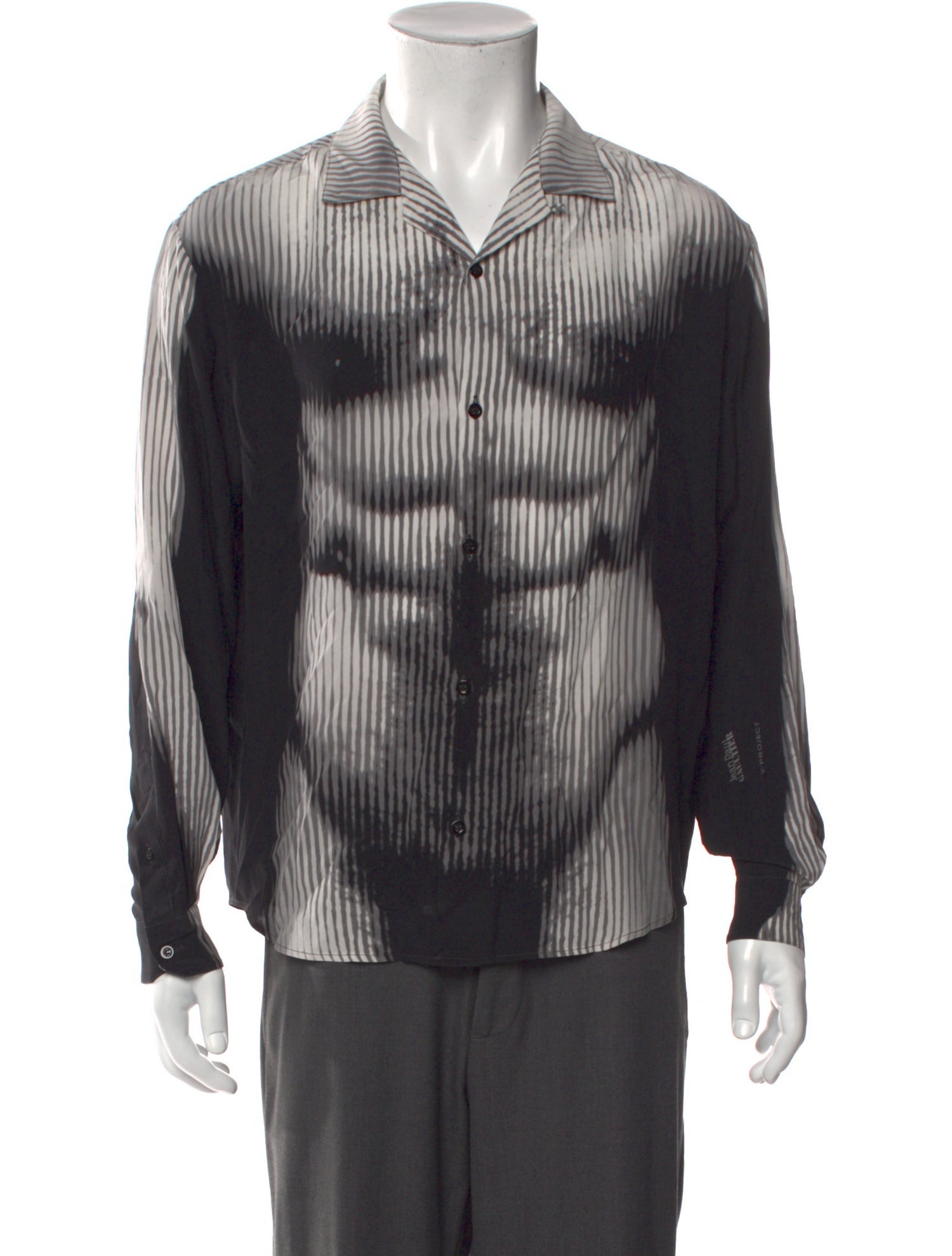 Jean Paul Gaultier x Y/Project Silk Striped Shirt