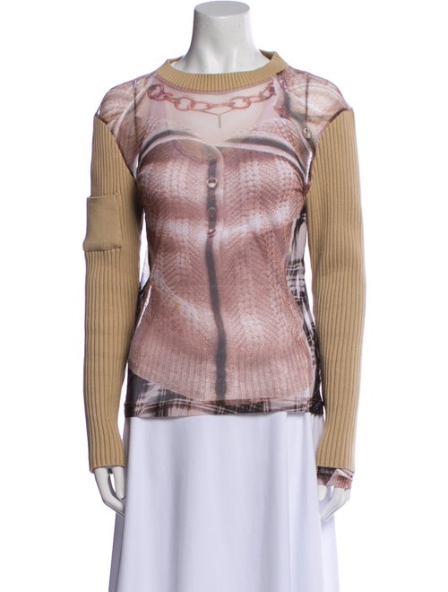 Jean Paul Gaultier x Y/Project Printed Bateau Neckline Top
