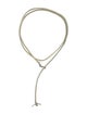 Jill Platner Leather Lariat Necklace