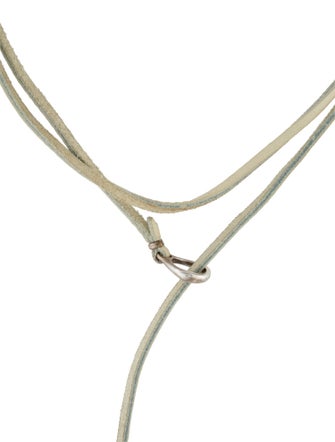 Jill Platner Leather Lariat Necklace