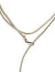 Jill Platner Leather Lariat Necklace