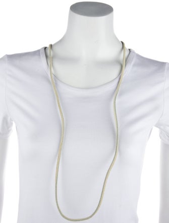 Jill Platner Leather Lariat Necklace