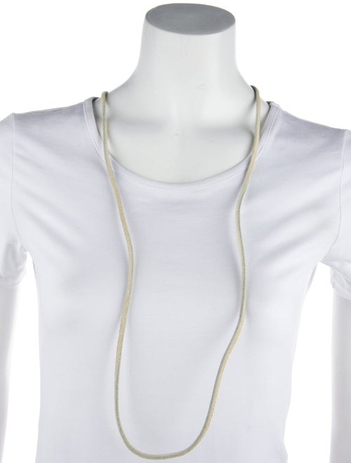 Jill Platner Leather Lariat Necklace