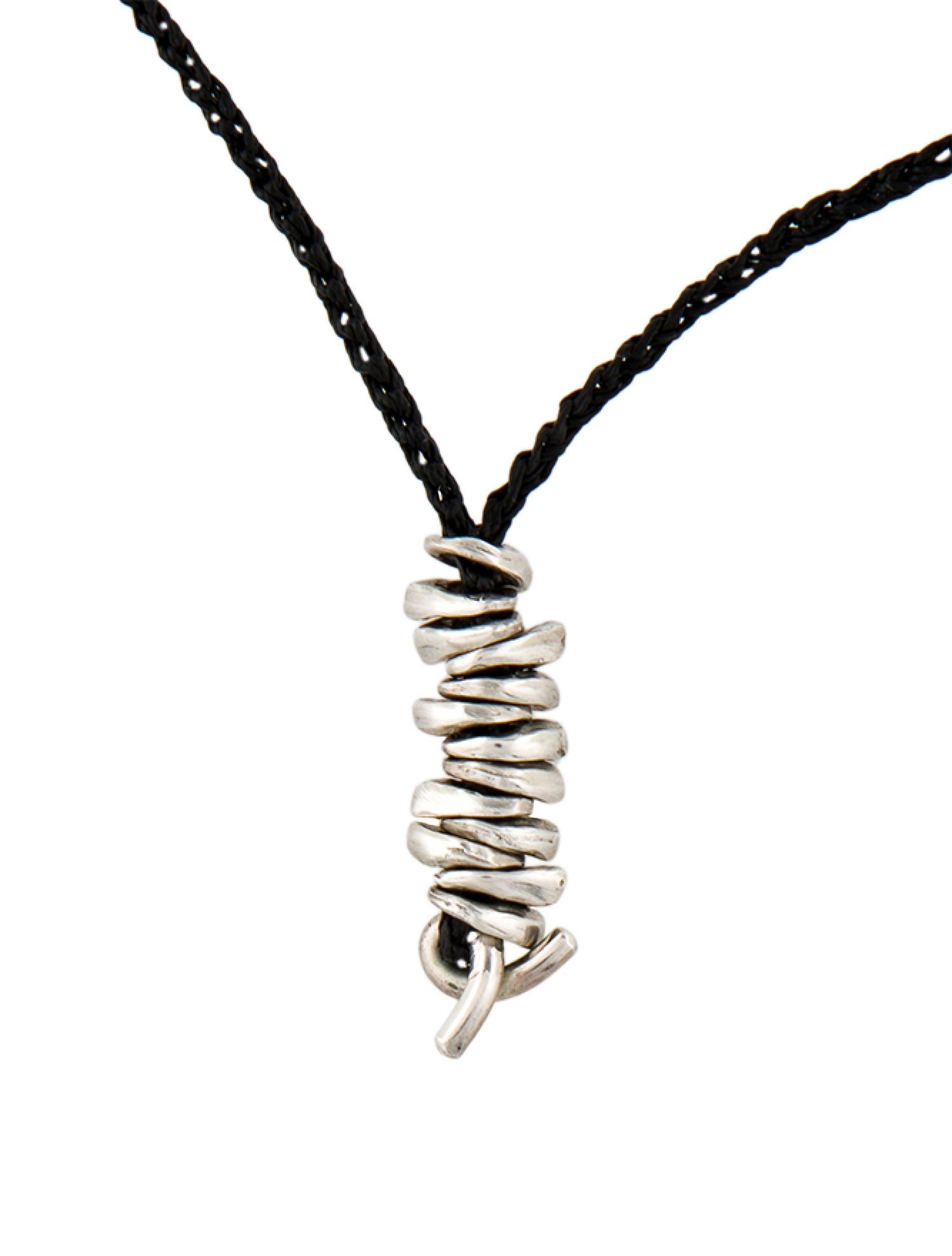Jill Platner Cord Birdbone Pendant Necklace