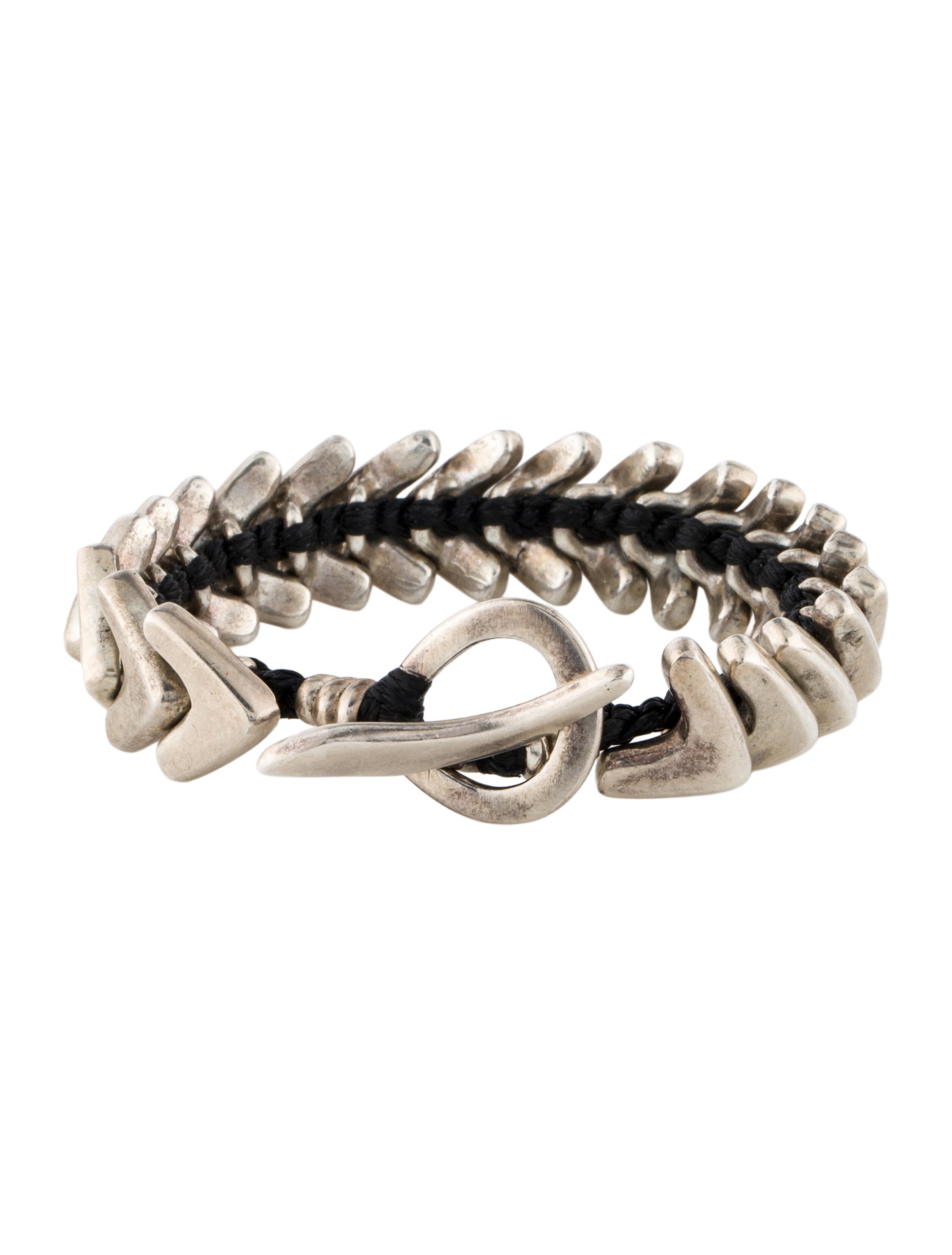 Jill Platner Cord & Bead Cuff Bracelet