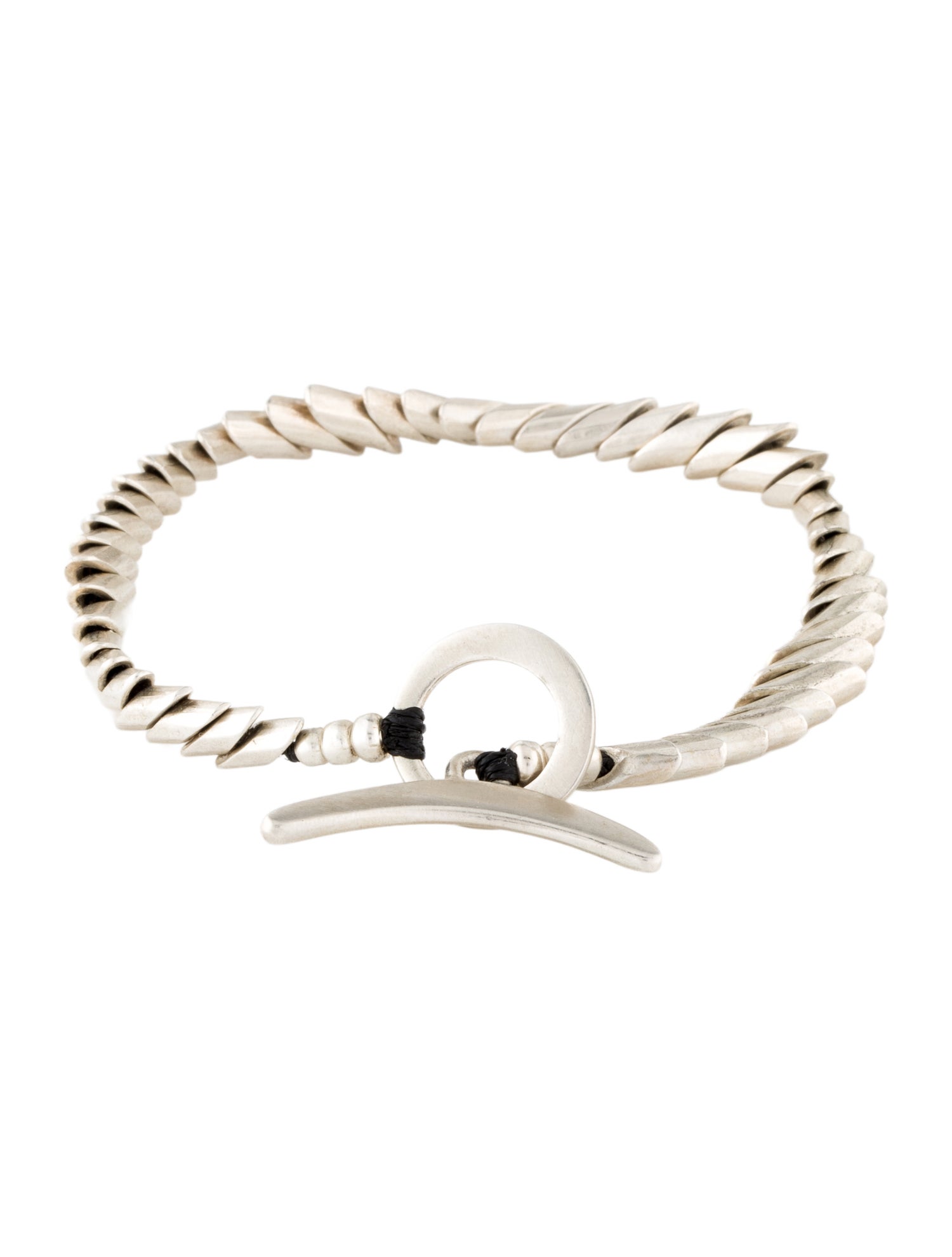 Jill Platner Cord 'Sea Foam' Link Bracelet