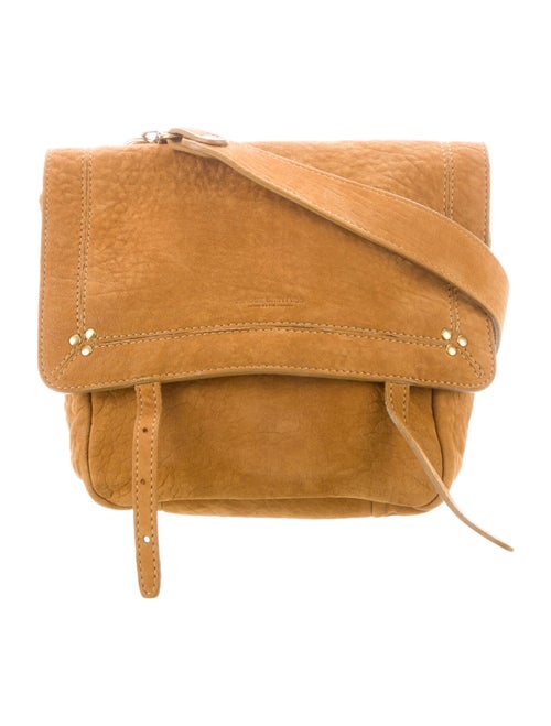 Jérôme Dreyfuss Jeremie Nubuck Crossbody Bag Brown