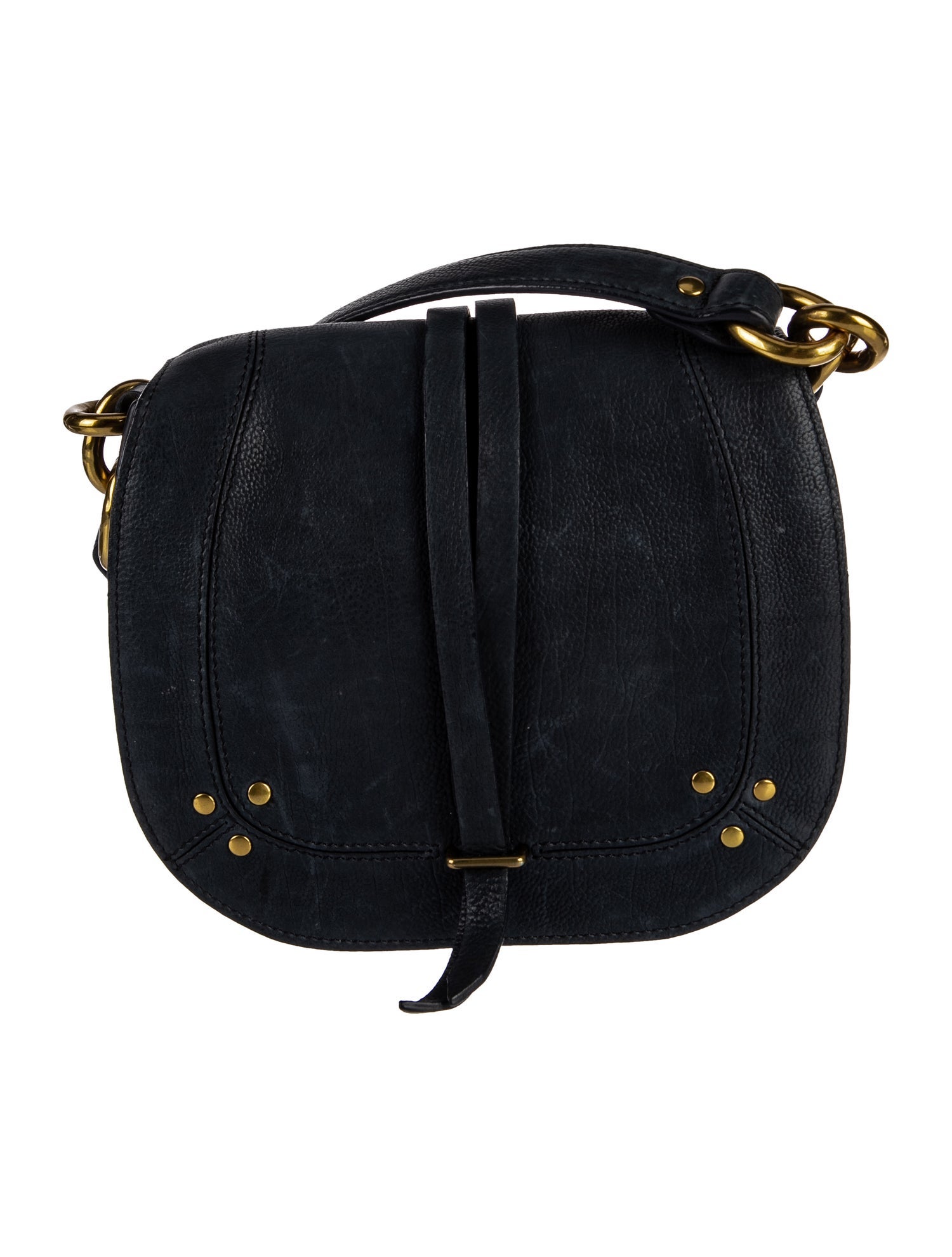 Jérôme Dreyfuss ChainLink Leather Crossbody Bag Blue Crossbody Bags, Handbags JRD26227