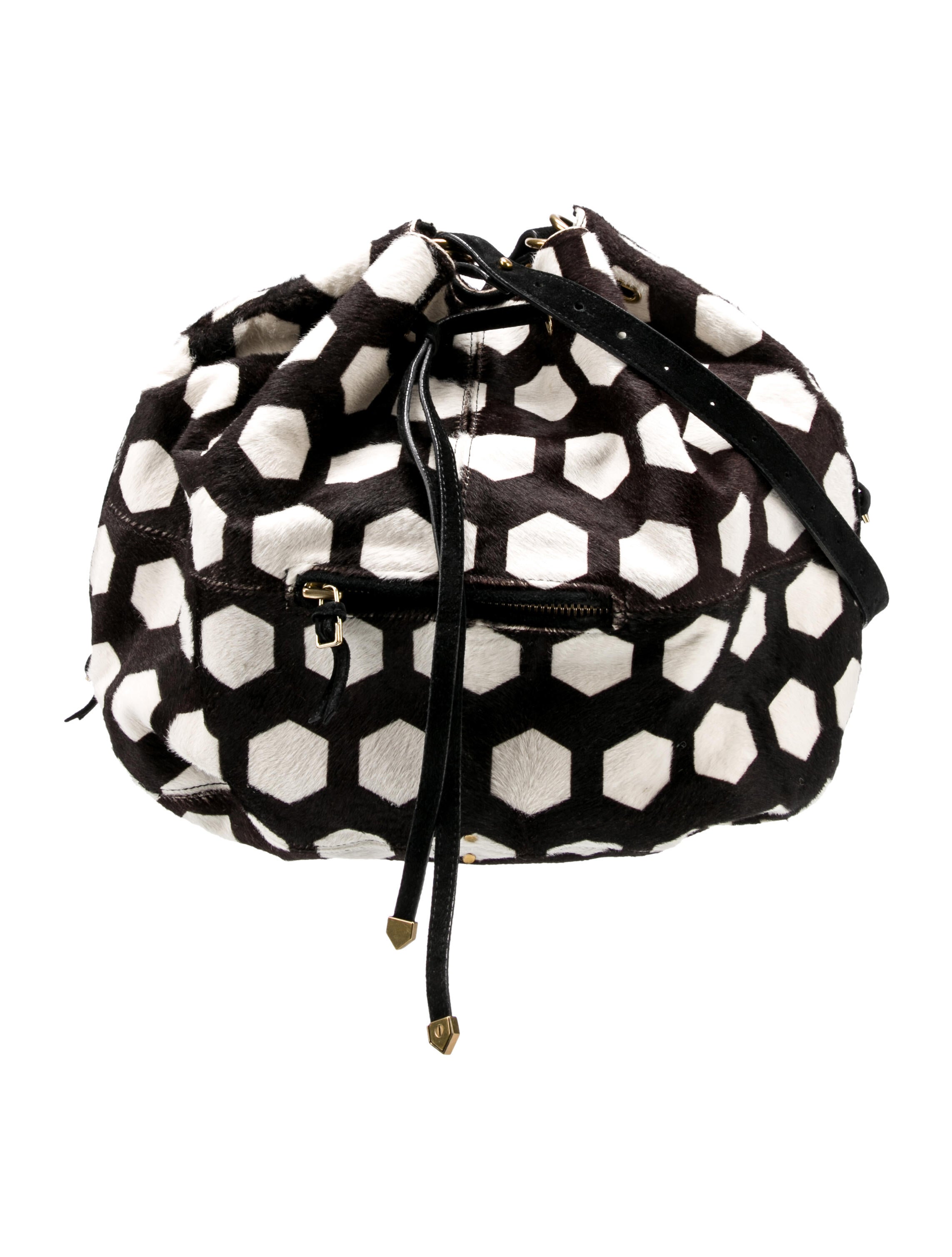 Jérôme Dreyfuss Pony Hair Shoulder Bag Brown Shoulder Bags, Handbags