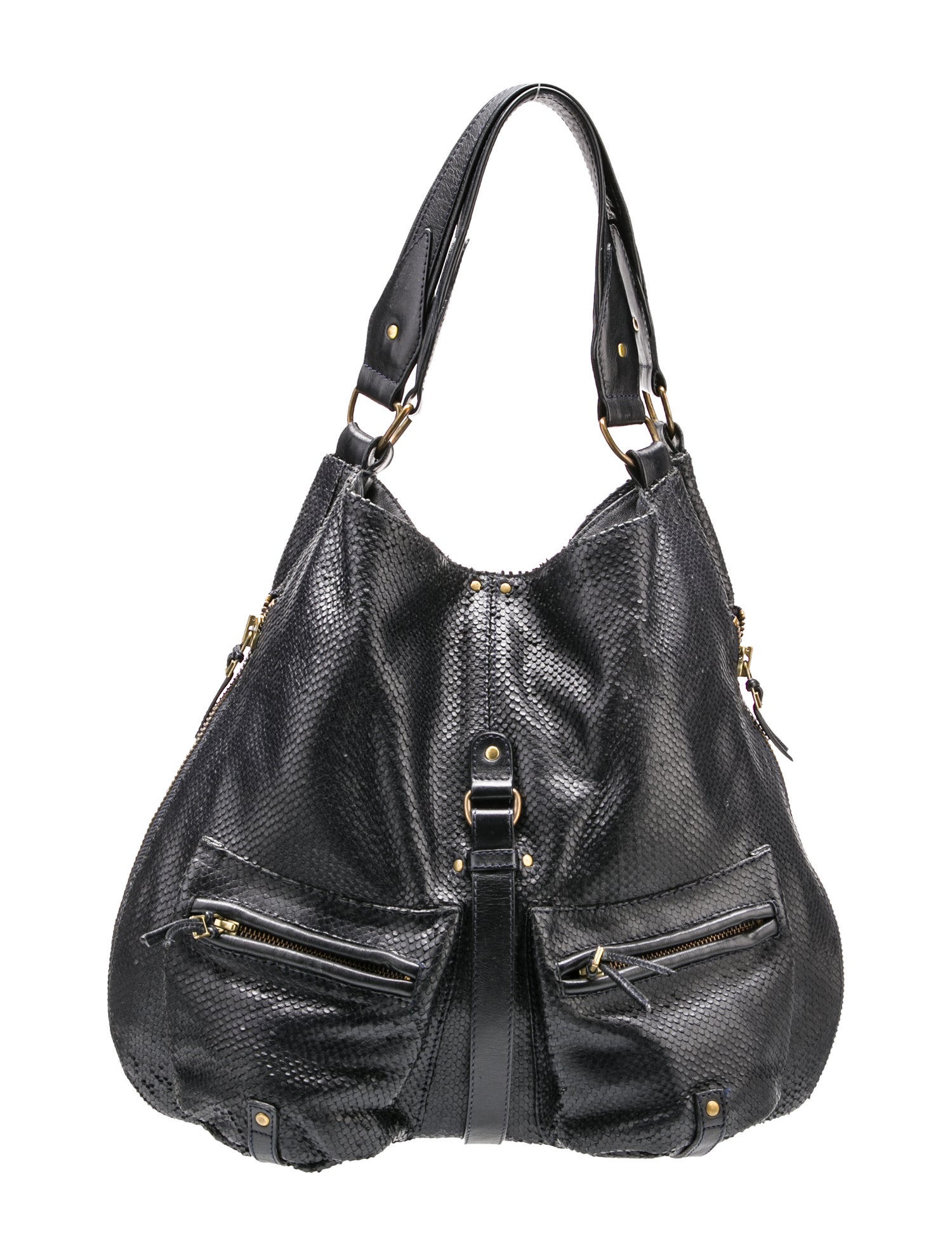 Jérôme Dreyfuss Snakeskin Shoulder Bag