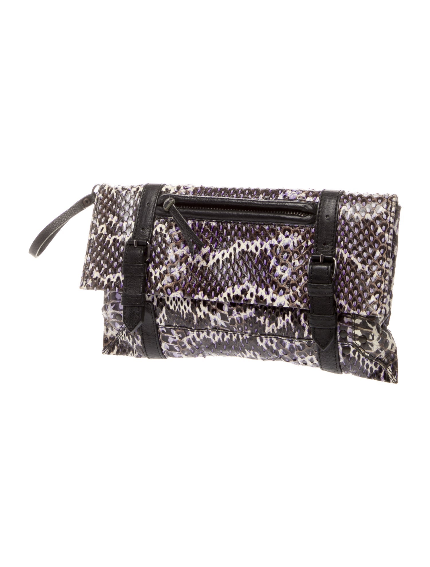 Jérôme Dreyfuss Snakeskin Clutch