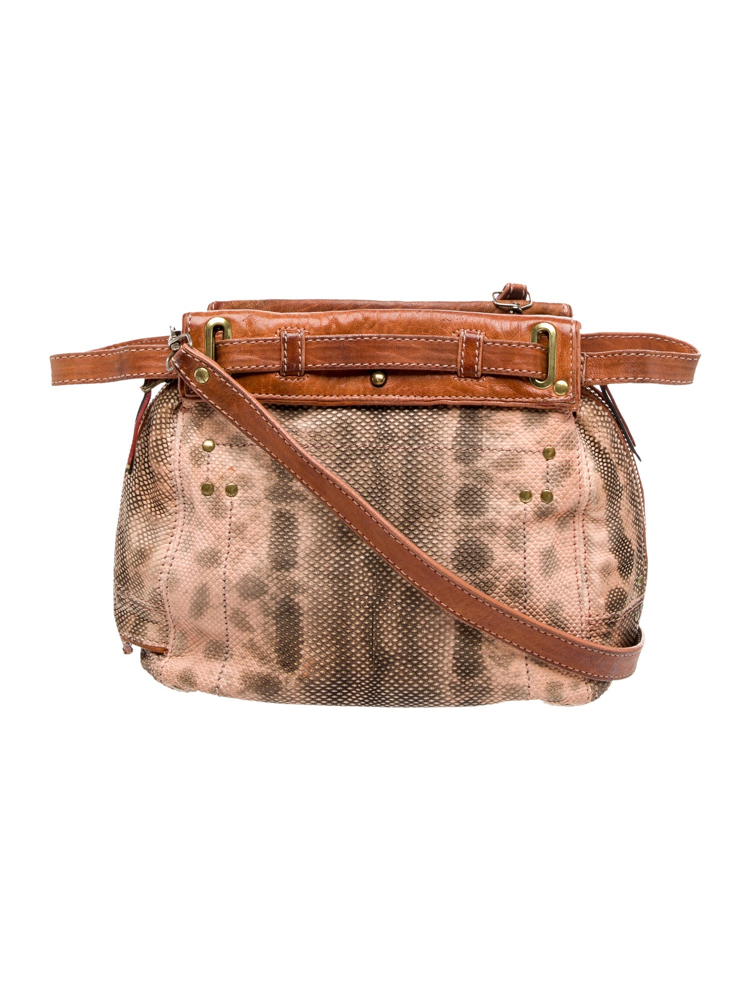 Jérôme Dreyfuss Embossed Leather Crossbody Bag