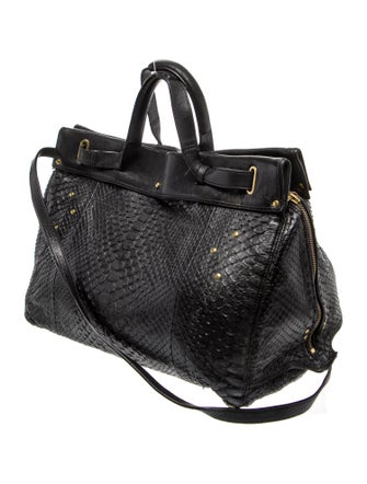 Jérôme Dreyfuss Snakeskin Top Handle Bag