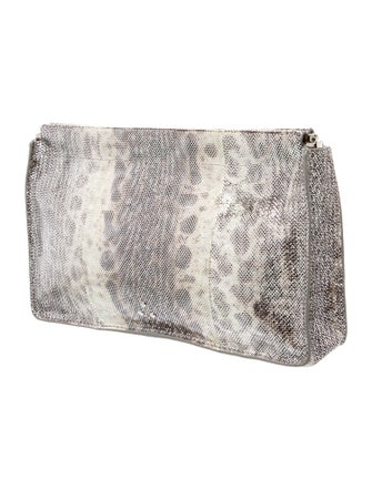 Jérôme Dreyfuss Snakeskin Clutch