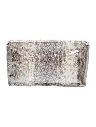 Jérôme Dreyfuss Snakeskin Clutch