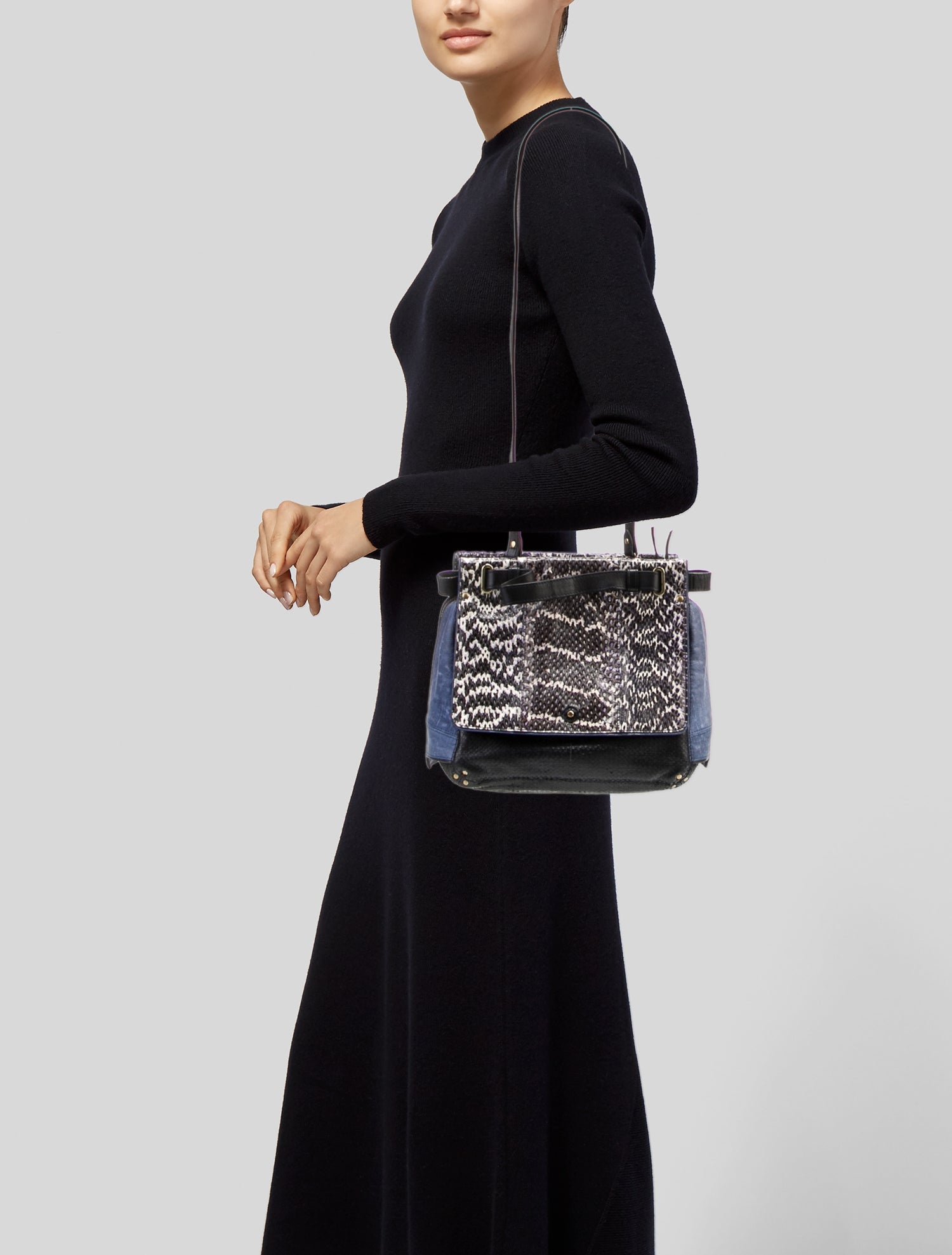 Jérôme Dreyfuss Snakeskin Shoulder Bag