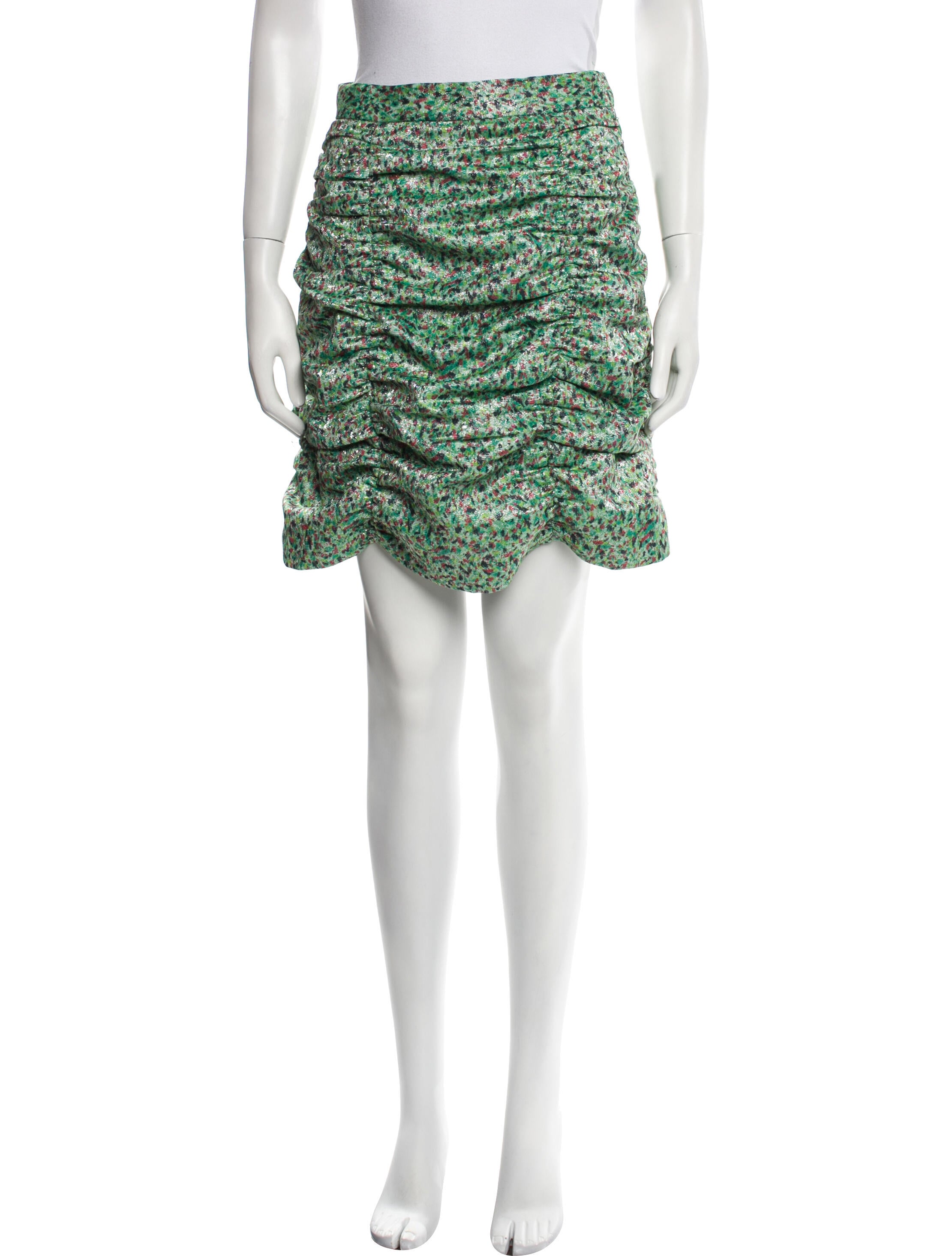 Jourden Tweed Pattern Mini Skirt