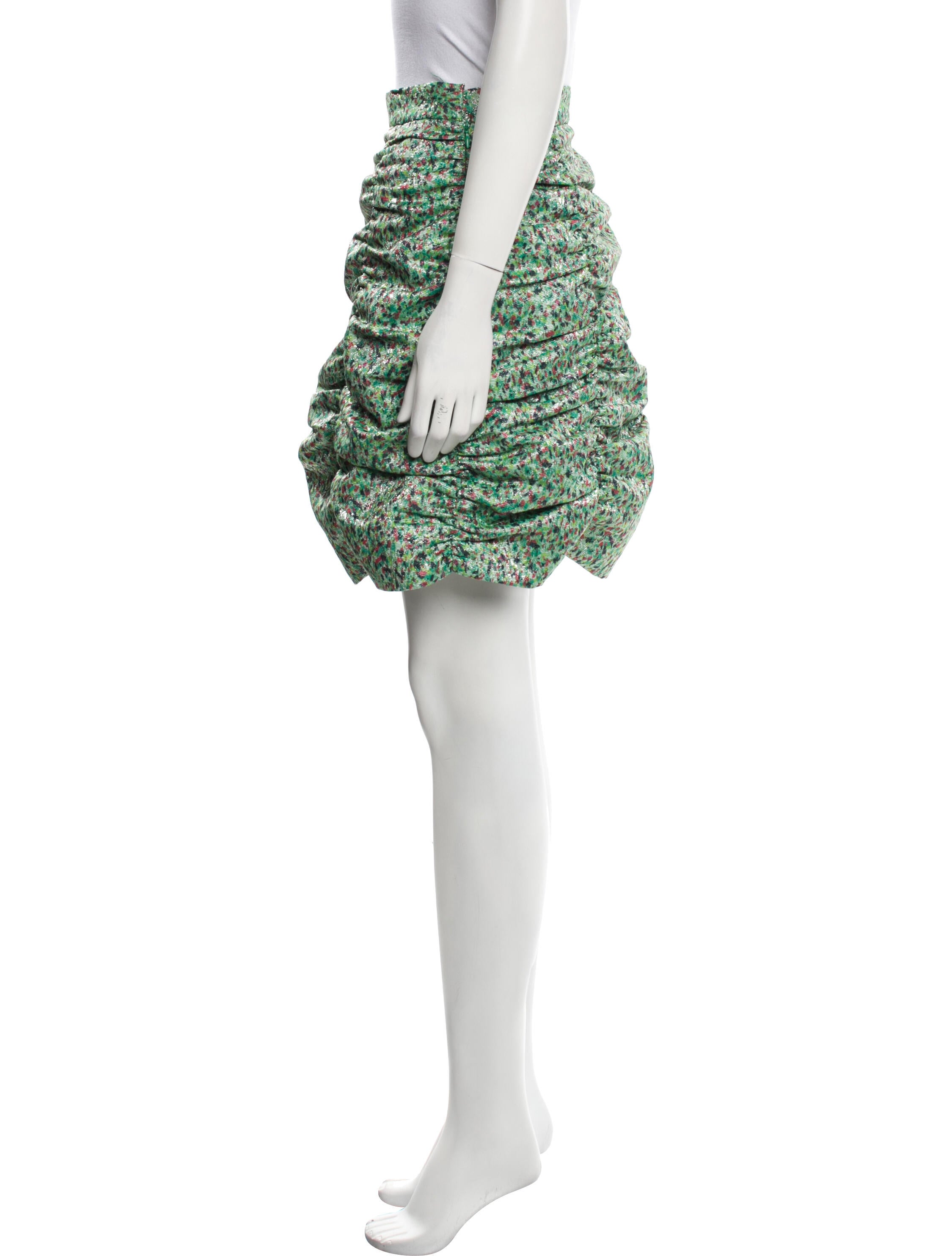 Jourden Tweed Pattern Mini Skirt