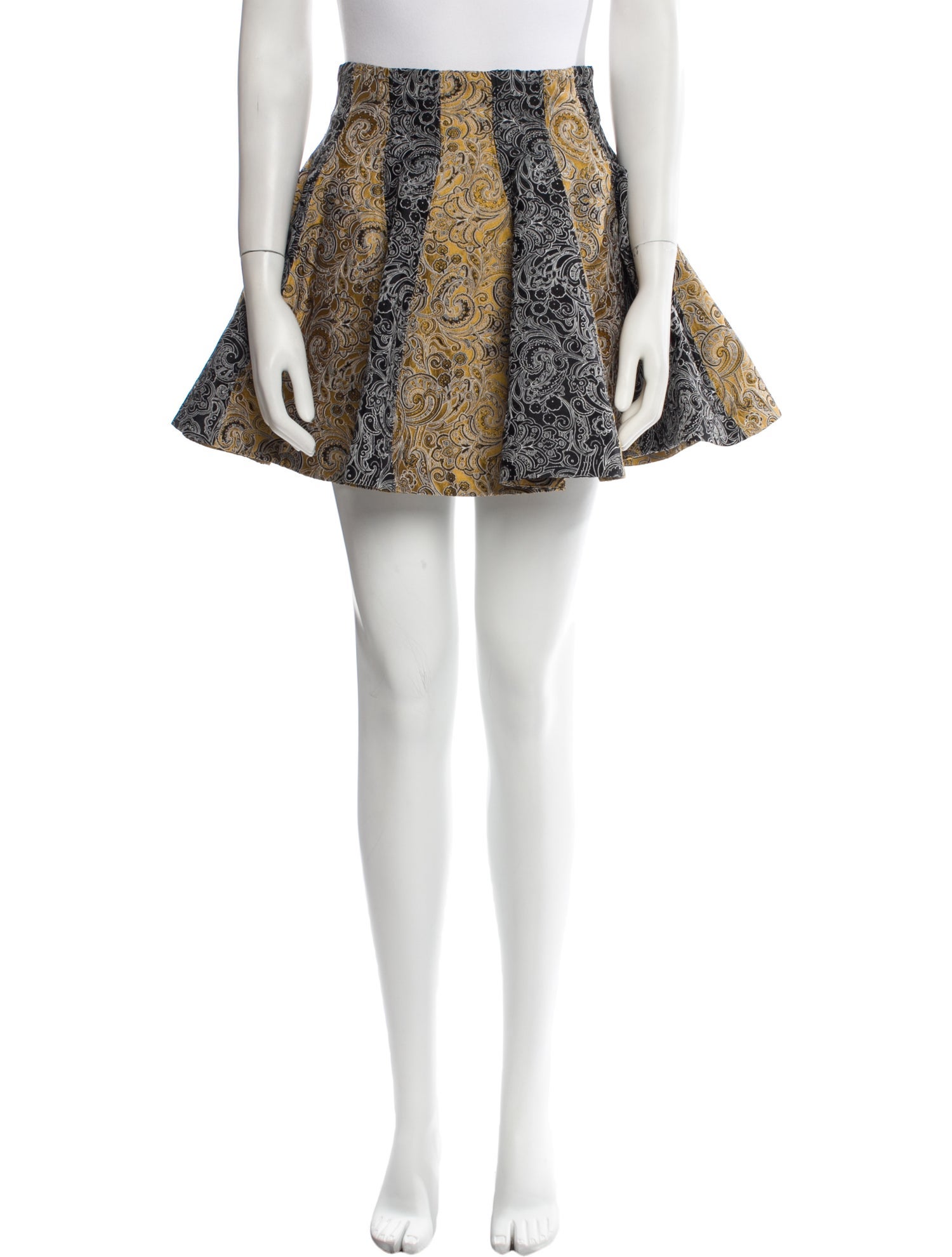 Jourden Paisley Print Mini Skirt