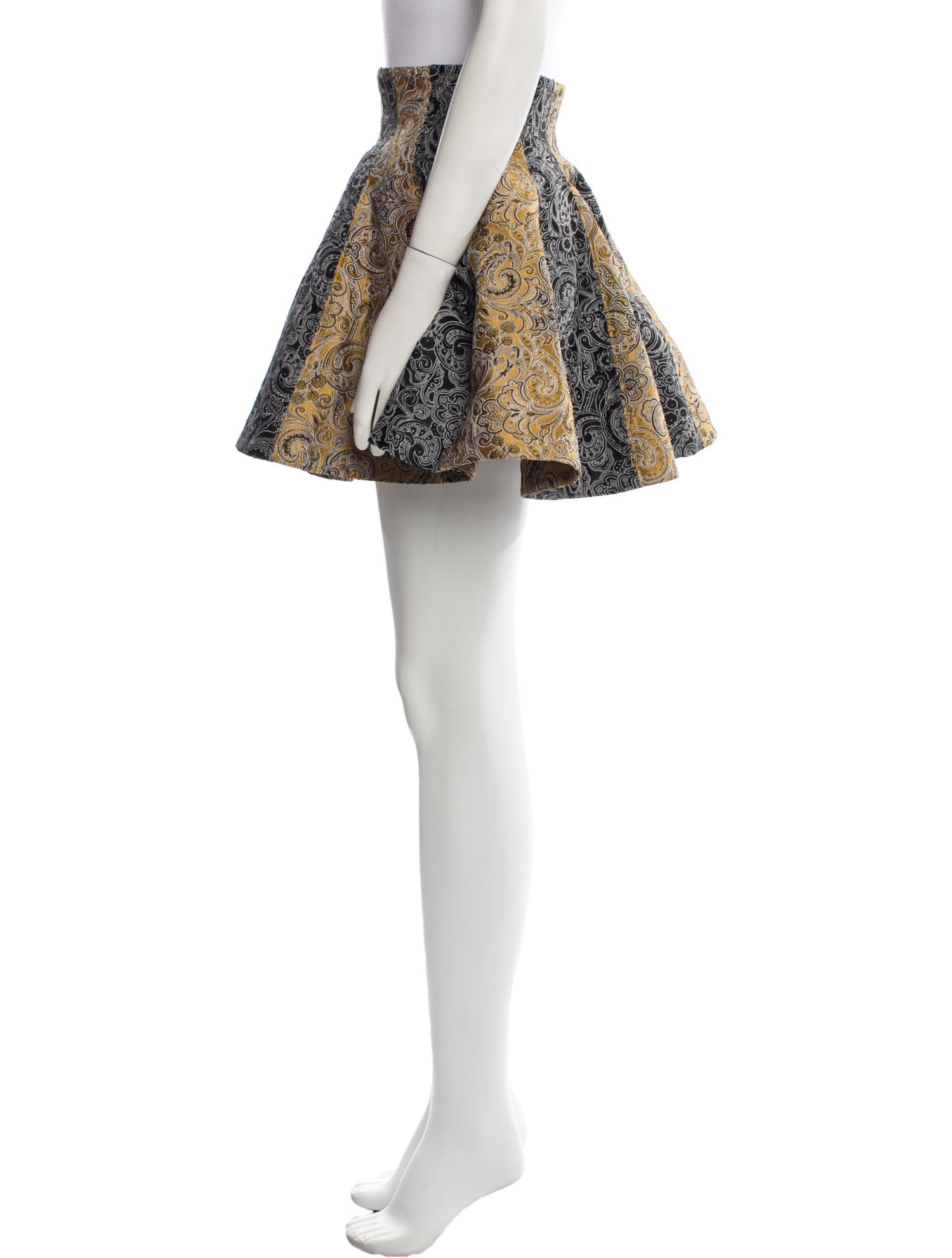 Jourden Paisley Print Mini Skirt