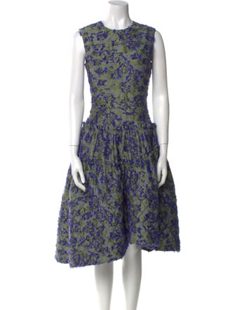 Jourden Floral Print Midi Length Dress