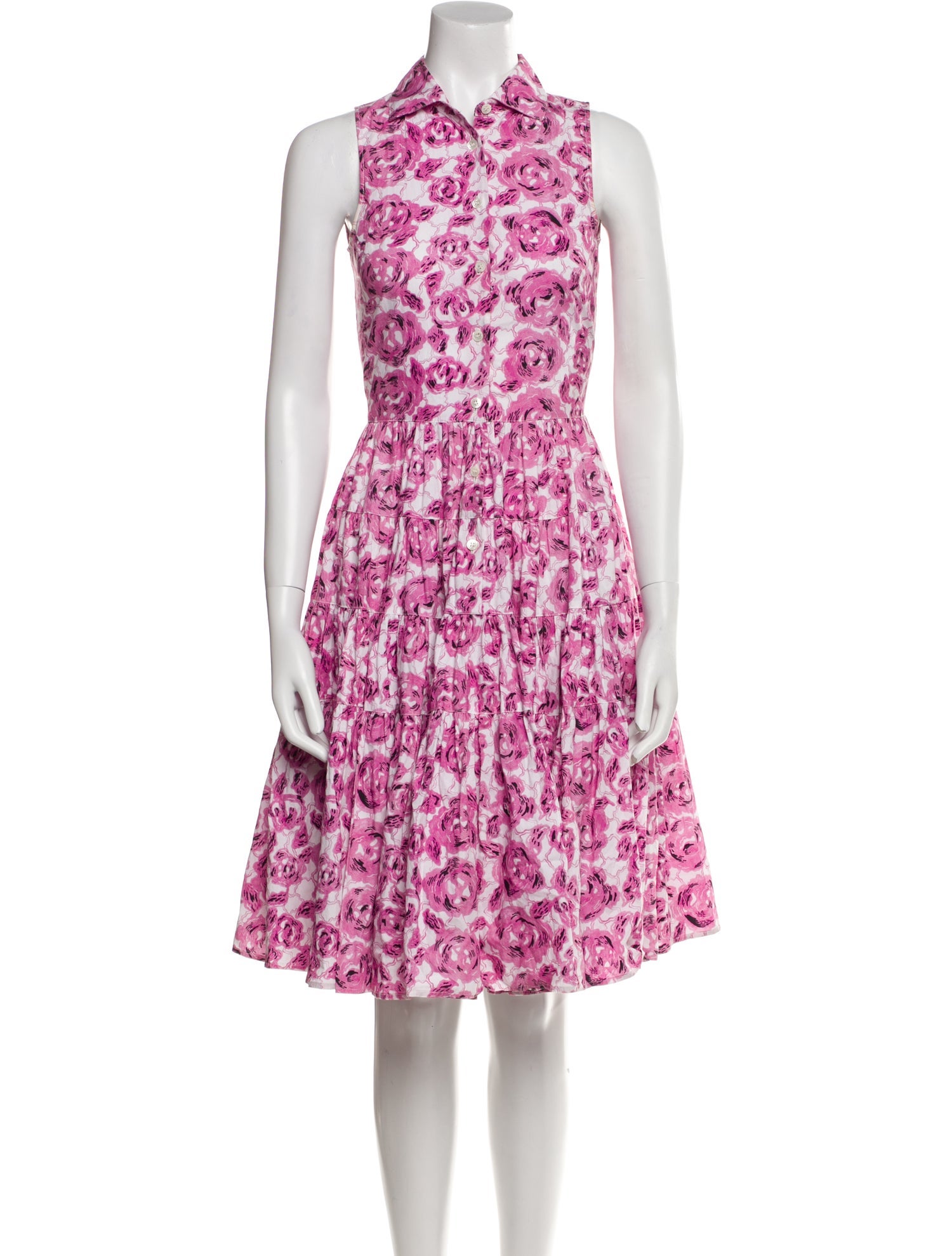 Jourden Floral Print Knee-Length Dress