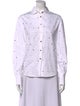 Jourden Polka Dot Print Long Sleeve Button-Up Top