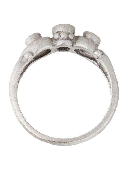 Judith Ripka 18K Triple Diamond Ring