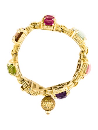 Judith Ripka 18K Multistone & Diamond Ambrosia Bracelet