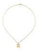 Judith Ripka 14K Canary Crystal Pendant Necklace