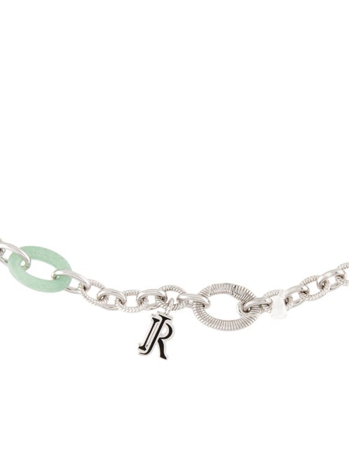 Judith Ripka Aventurine Quartz Signature Link Chain Necklace