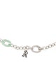 Judith Ripka Aventurine Quartz Signature Link Chain Necklace