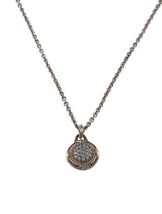 Judith Ripka Sapphire Pendant Necklace