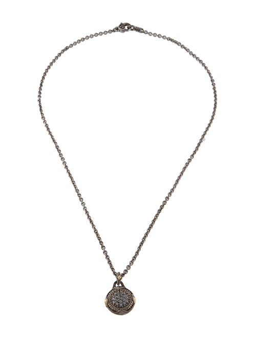 Judith Ripka Sapphire Pendant Necklace