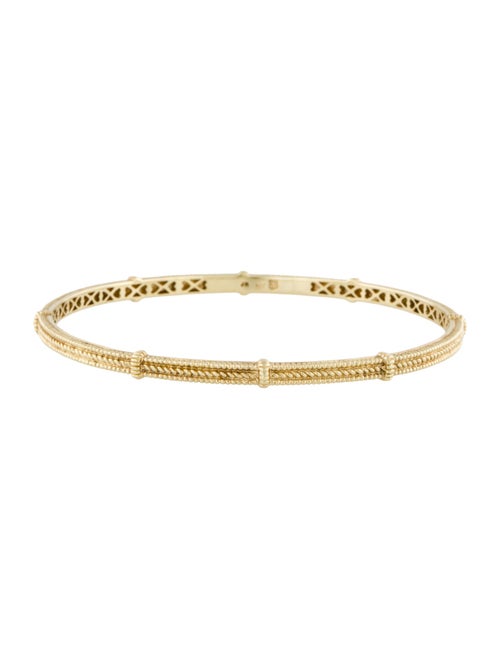 Judith Ripka 14K Textured Bangle Bracelet