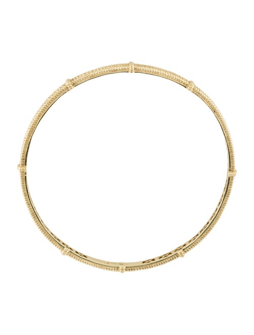 Judith Ripka 14K Textured Bangle Bracelet
