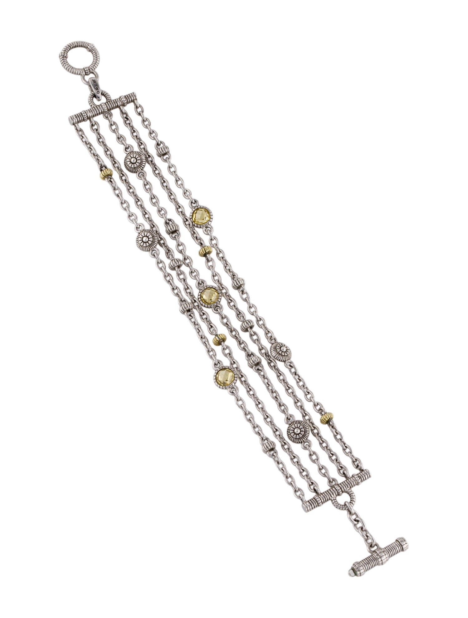 Judith Ripka Canary Crystal & Quartz Multistrand Bracelet